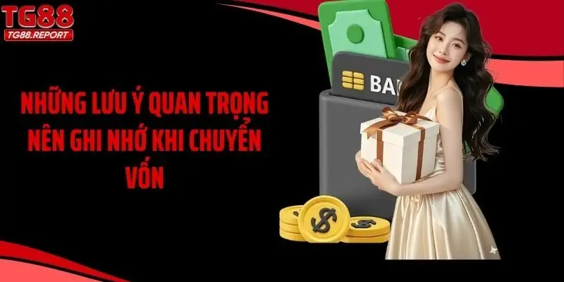 Những lưu ý quan trọng nên ghi nhớ khi chuyển vốn